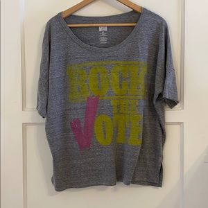 Retro Rock The Vote Dolman Tee